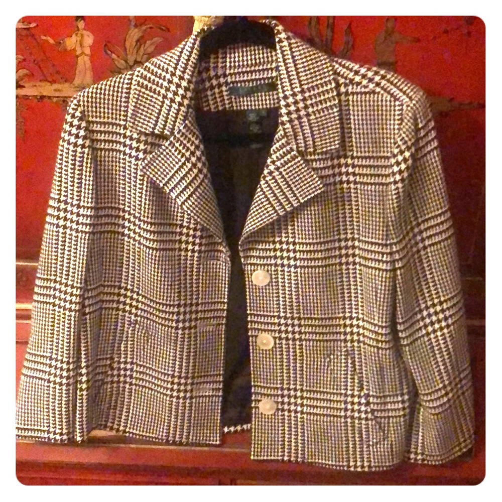 Ralph Lauren 3/4 blazer size large silk/cotton
